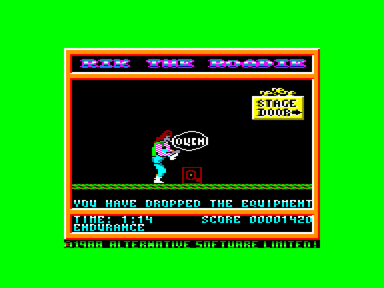 screenshot of the Amstrad CPC game Rik the Roadie by GameBase CPC