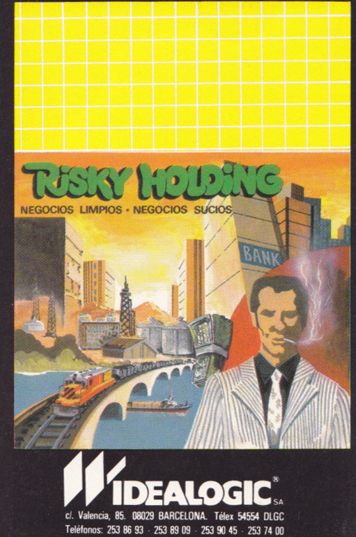 cover of the Amstrad CPC game Risky Holding  by GameBase CPC