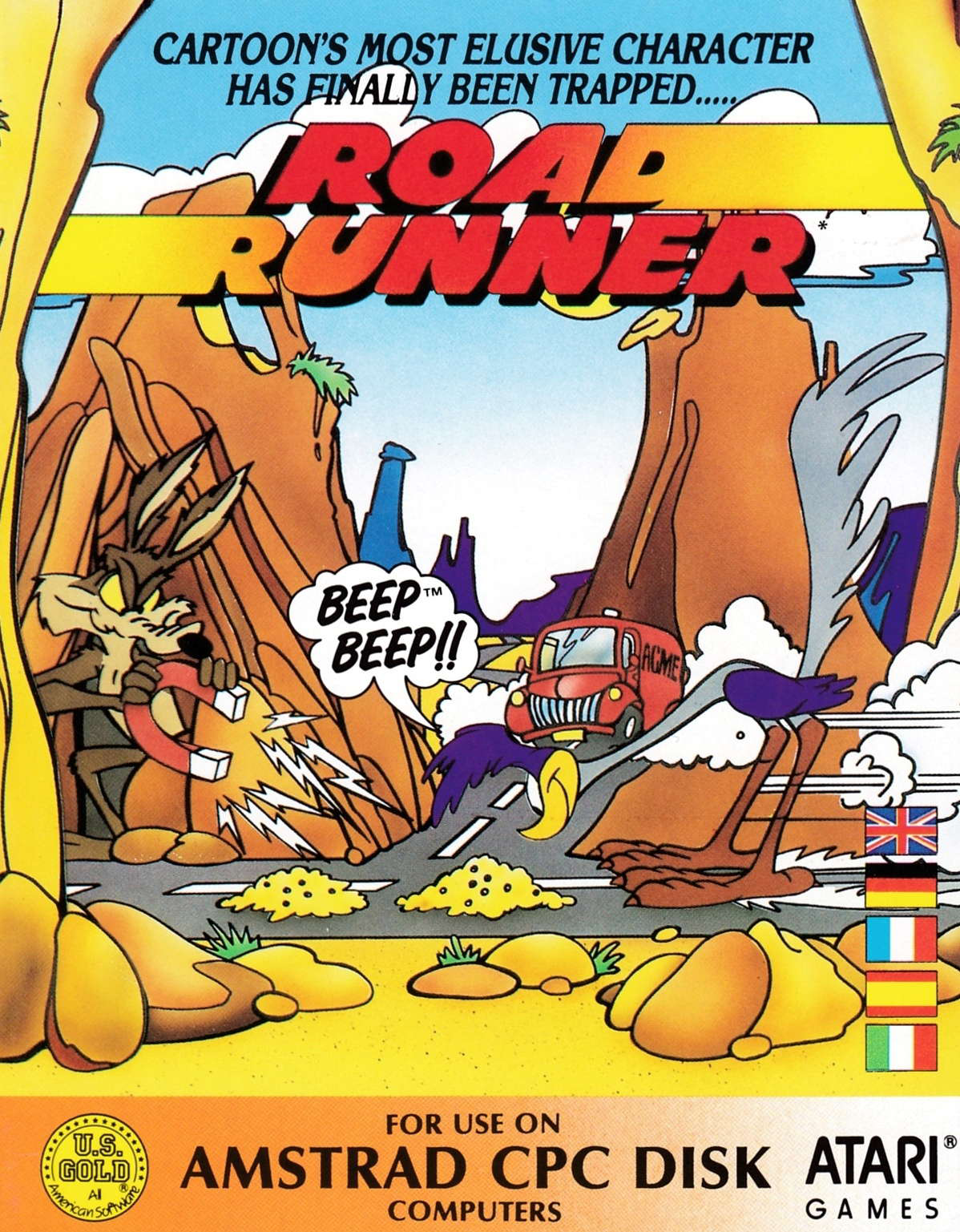 screenshot of the Amstrad CPC game Road runner by GameBase CPC