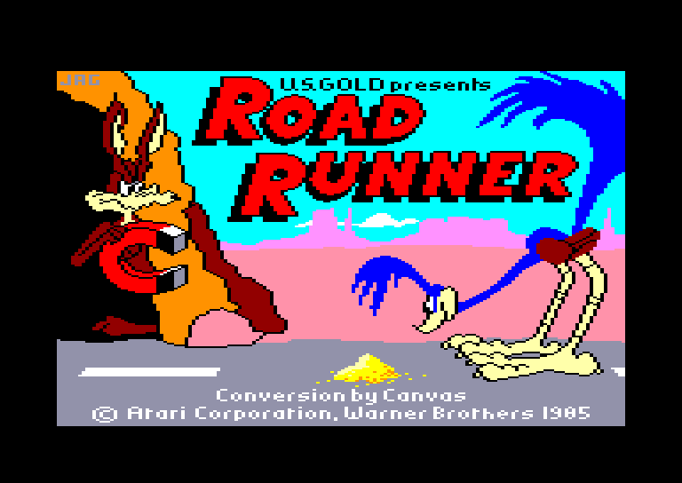 screenshot of the Amstrad CPC game Road Runner by GameBase CPC