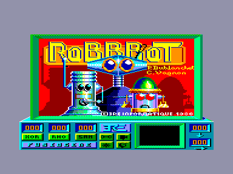 screenshot of the Amstrad CPC game Robbbot by GameBase CPC