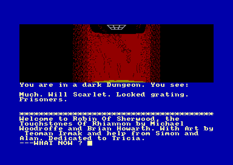 screenshot of the Amstrad CPC game Robin of sherwood by GameBase CPC