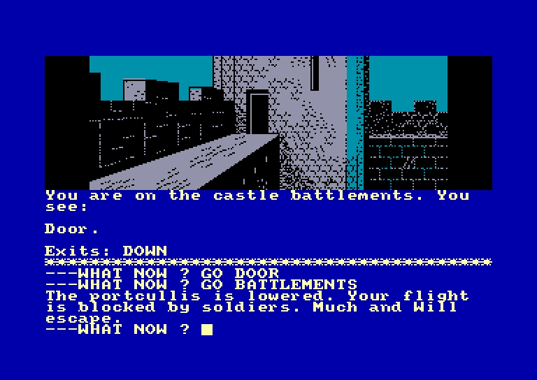 screenshot of the Amstrad CPC game Robin of Sherwood by GameBase CPC