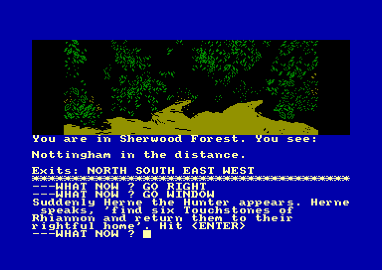 screenshot of the Amstrad CPC game Robin of Sherwood by GameBase CPC