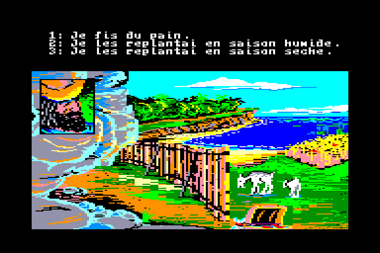 screenshot of the Amstrad CPC game Robinson crusoe by GameBase CPC