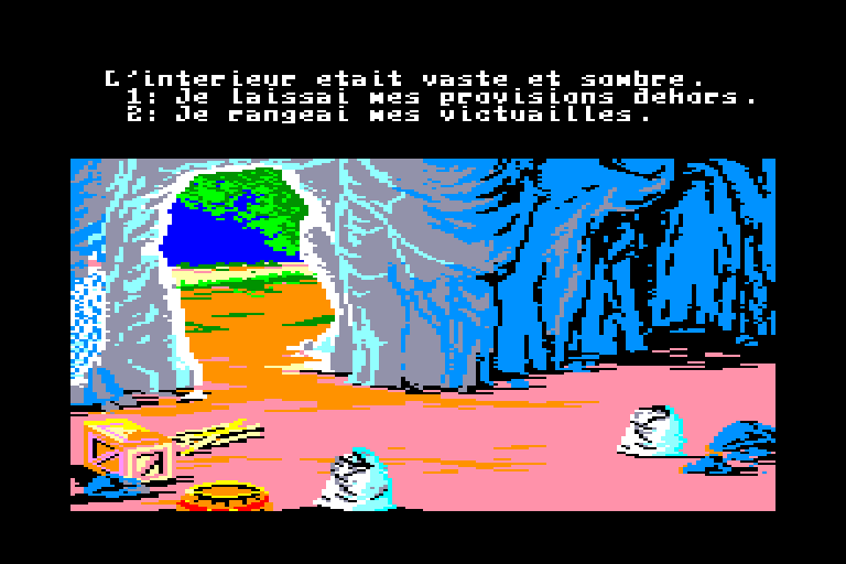 screenshot of the Amstrad CPC game Robinson crusoe by GameBase CPC