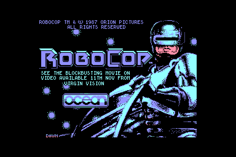 screenshot of the Amstrad CPC game Robocop by GameBase CPC