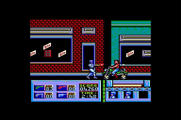 screenshot of the Amstrad CPC game Robocop by GameBase CPC