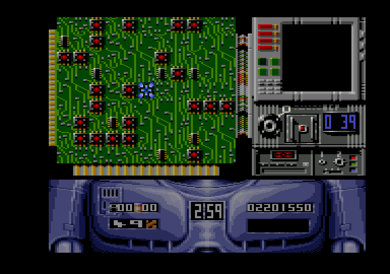 screenshot of the Amstrad CPC game Robocop 2 by GameBase CPC