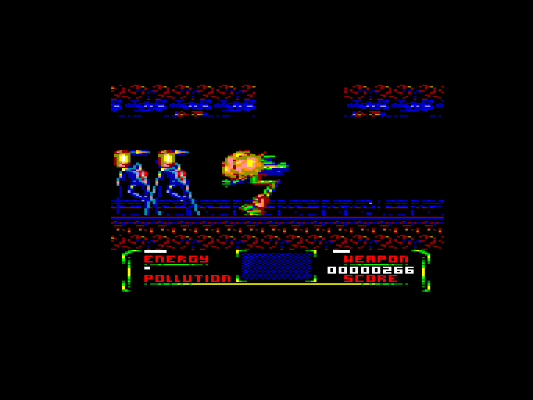 screenshot of the Amstrad CPC game Robozone by GameBase CPC