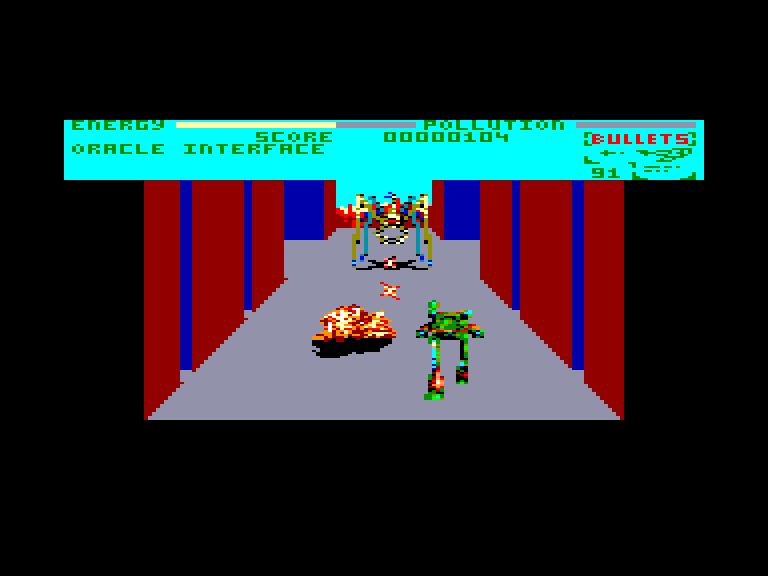 screenshot of the Amstrad CPC game Robozone by GameBase CPC