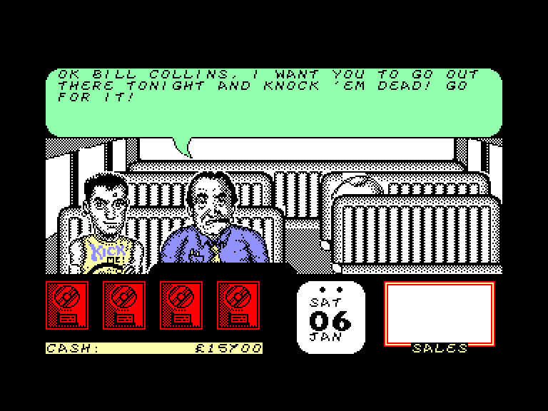 screenshot of the Amstrad CPC game Rock Star Ate My Hamster by GameBase CPC