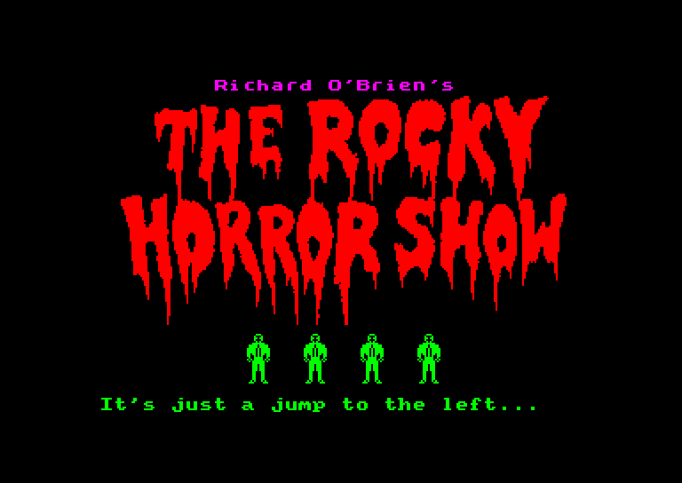 screenshot of the Amstrad CPC game Rocky Horror Show (the) by GameBase CPC