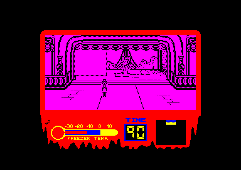 screenshot of the Amstrad CPC game Rocky Horror Show (the) by GameBase CPC