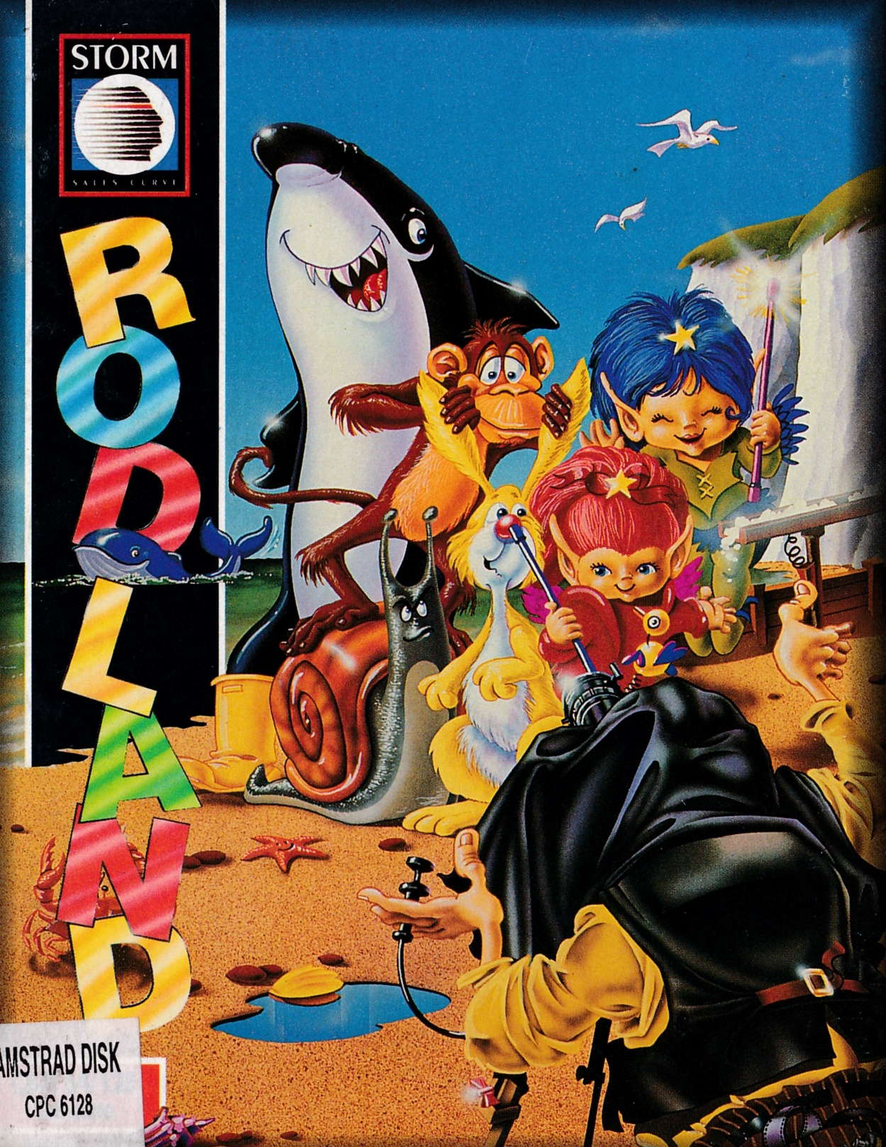 screenshot of the Amstrad CPC game Rod land by GameBase CPC