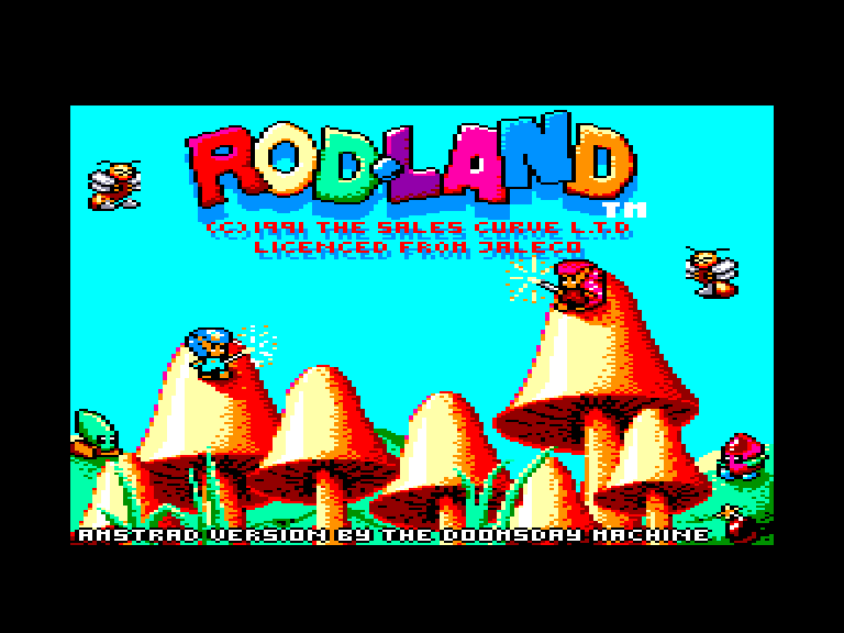 screenshot of the Amstrad CPC game Rod-Land by GameBase CPC