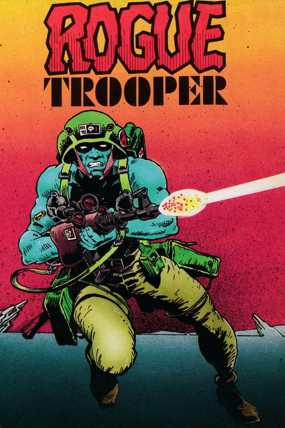screenshot of the Amstrad CPC game Rogue trooper by GameBase CPC