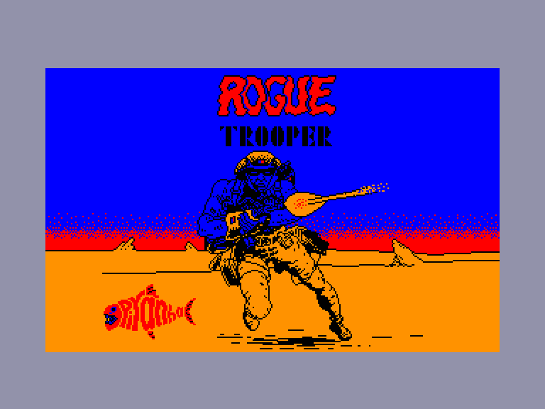 screenshot of the Amstrad CPC game Rogue Trooper by GameBase CPC