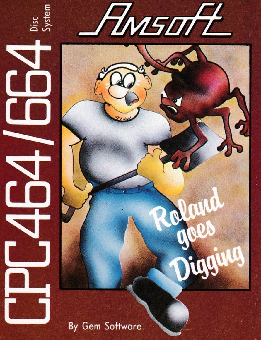 screenshot of the Amstrad CPC game Roland goes digging by GameBase CPC