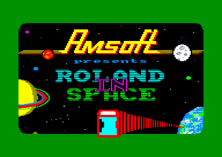 screenshot of the Amstrad CPC game Roland in space by GameBase CPC