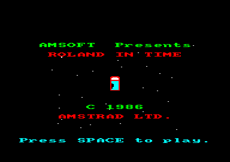 screenshot of the Amstrad CPC game Roland in time by GameBase CPC