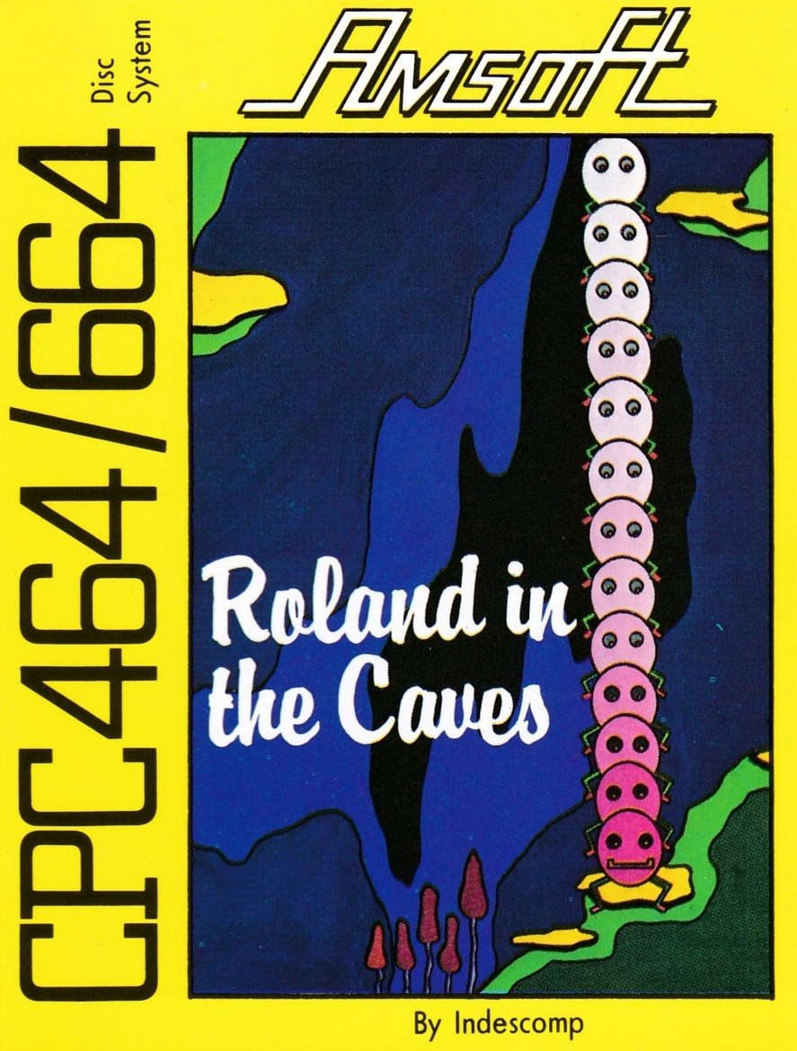 screenshot of the Amstrad CPC game Roland in the caves by GameBase CPC