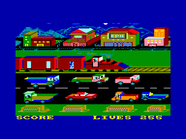 screenshot of the Amstrad CPC game Roland on the run by GameBase CPC
