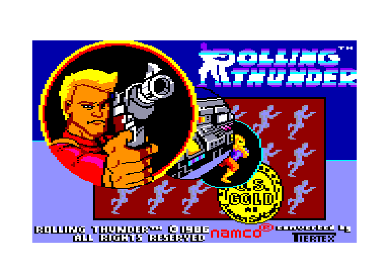 screenshot of the Amstrad CPC game Rolling thunder by GameBase CPC