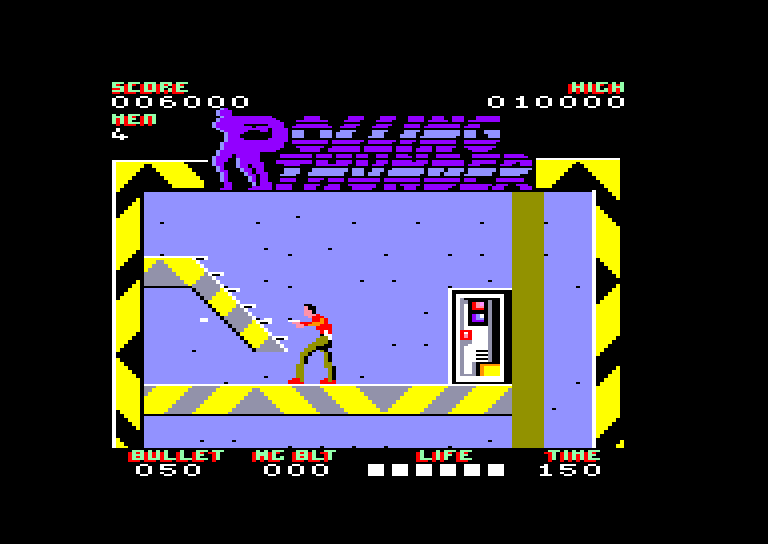 screenshot of the Amstrad CPC game Rolling thunder by GameBase CPC