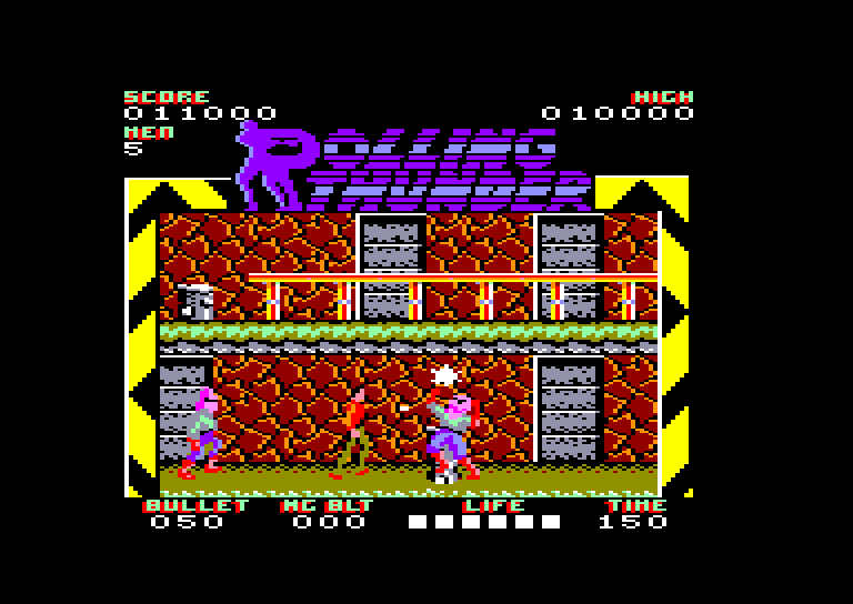 screenshot of the Amstrad CPC game Rolling thunder by GameBase CPC