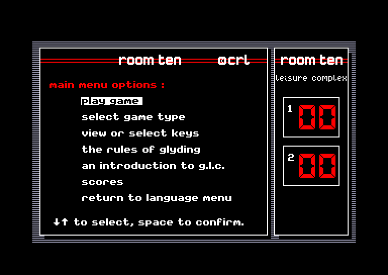 screenshot of the Amstrad CPC game Room ten by GameBase CPC