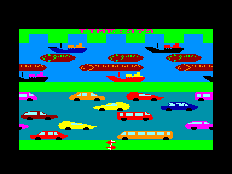 screenshot of the Amstrad CPC game Rooster run by GameBase CPC