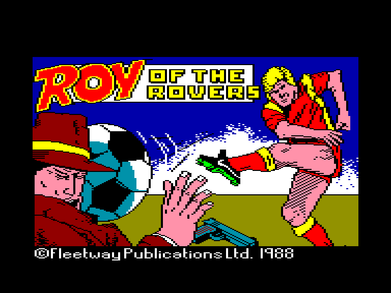 screenshot of the Amstrad CPC game Roy of the rovers by GameBase CPC