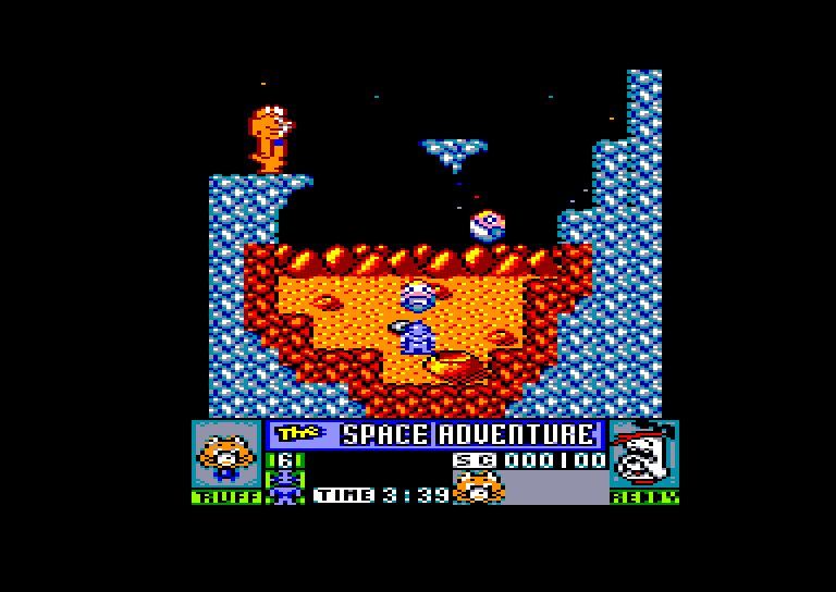 screenshot of the Amstrad CPC game Ruff And Reddy by GameBase CPC
