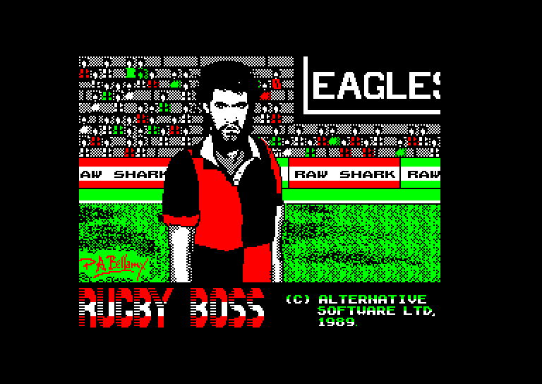 screenshot of the Amstrad CPC game Rugby boss by GameBase CPC
