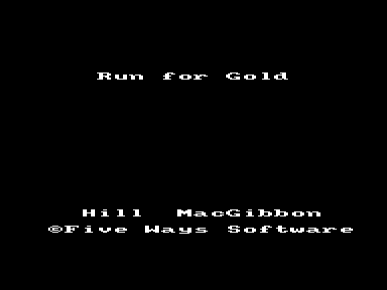 screenshot of the Amstrad CPC game Run for gold by GameBase CPC