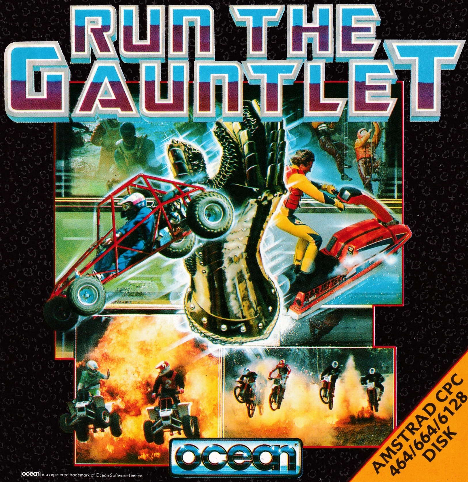 screenshot of the Amstrad CPC game Run the gauntlet by GameBase CPC