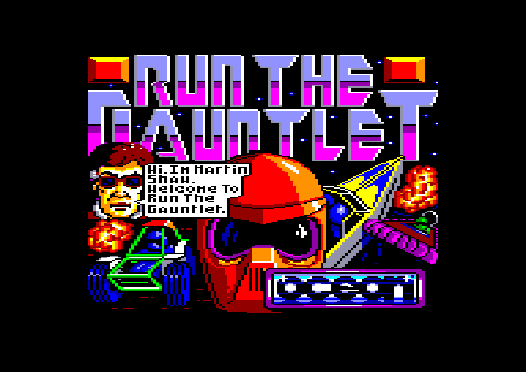 screenshot of the Amstrad CPC game Run the gauntlet by GameBase CPC