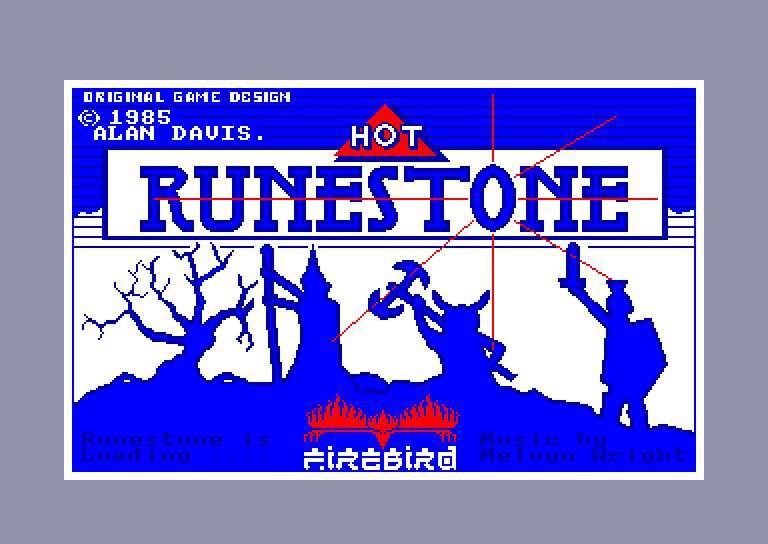 screenshot of the Amstrad CPC game Runestone by GameBase CPC