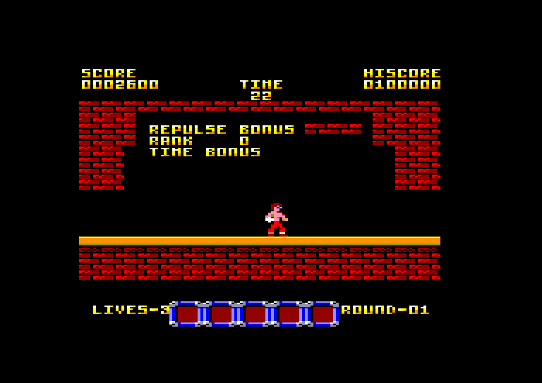 screenshot of the Amstrad CPC game Rygar by GameBase CPC
