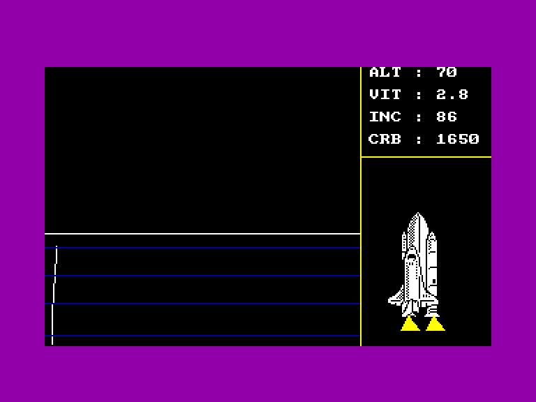 screenshot of the Amstrad CPC game S.O.S. Space by GameBase CPC