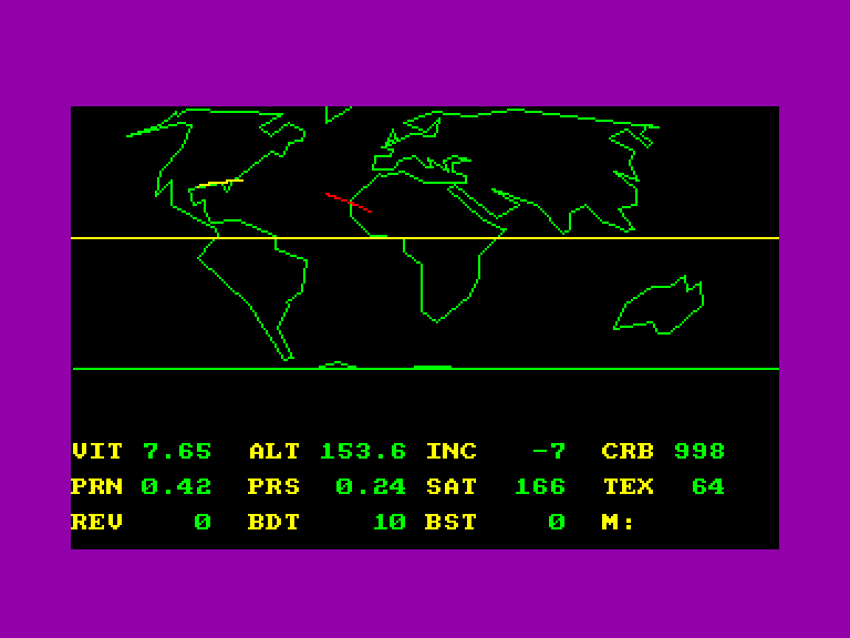 screenshot of the Amstrad CPC game S.O.S. Space by GameBase CPC