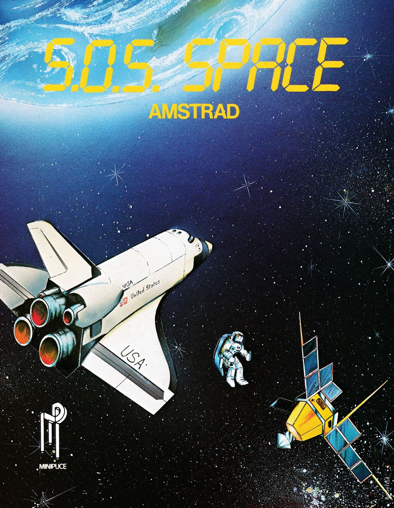 cover of the Amstrad CPC game S.O.S. Space  by GameBase CPC