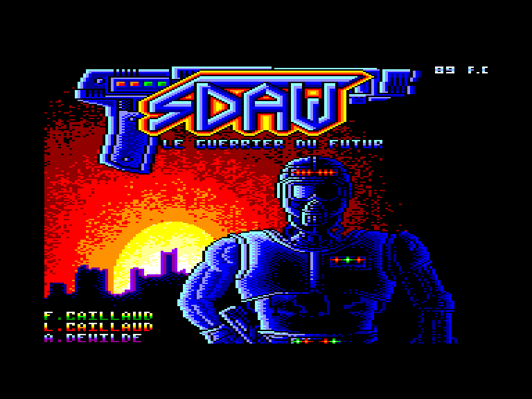 screenshot of the Amstrad CPC game Sdaw by GameBase CPC