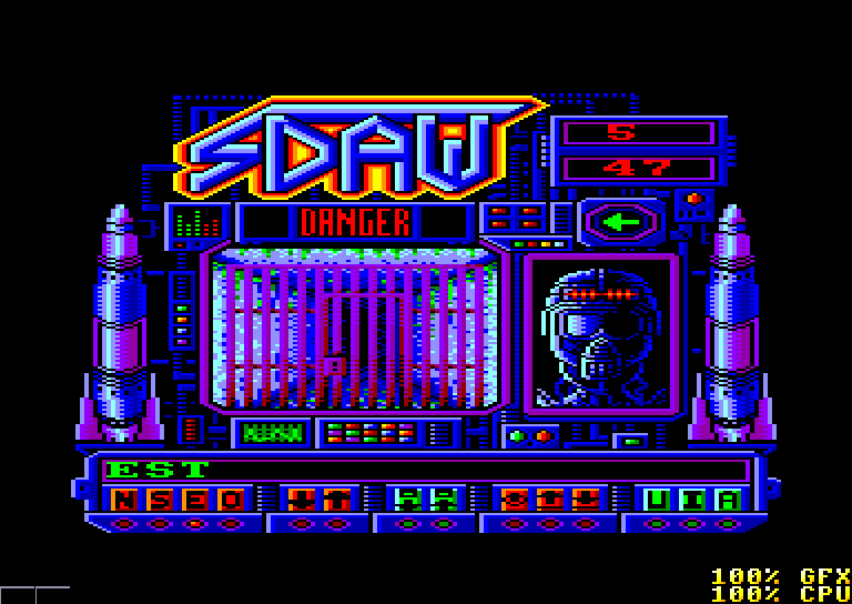 screenshot of the Amstrad CPC game Sdaw by GameBase CPC