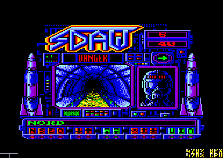 screenshot of the Amstrad CPC game Sdaw by GameBase CPC