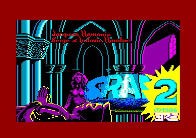 screenshot of the Amstrad CPC game SRAM 2 by GameBase CPC