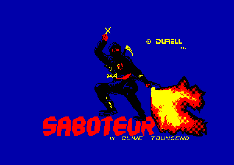 screenshot of the Amstrad CPC game Saboteur by GameBase CPC