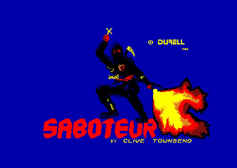 screenshot du jeu Amstrad CPC Saboteur