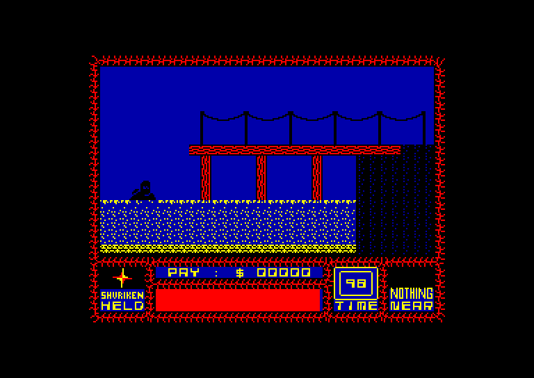screenshot of the Amstrad CPC game Saboteur by GameBase CPC